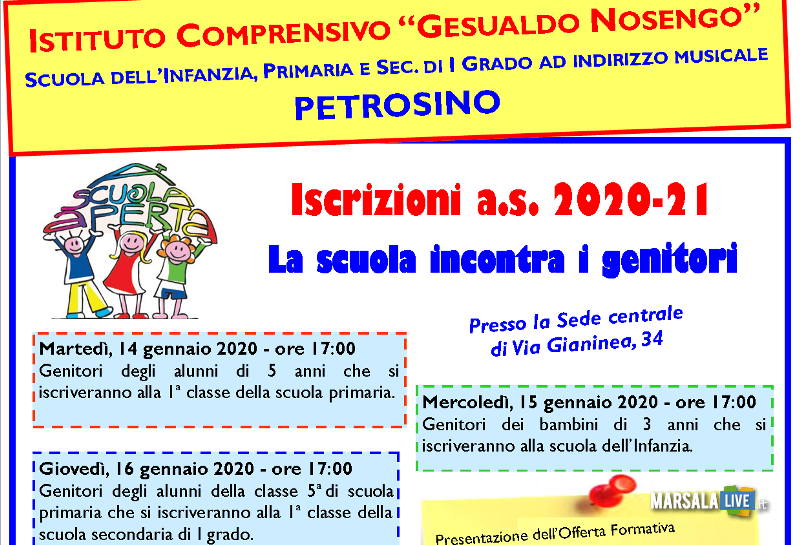 Petrosino open day all Istituto comprensivo Gesualdo Nosengo